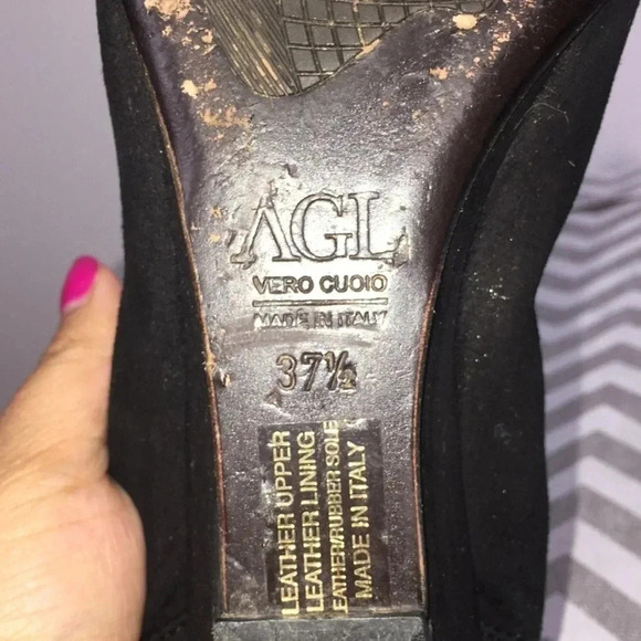 AGL Suede Cap Toe Shoes - Picture 6 of 7